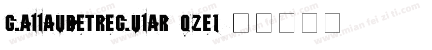 GallaudetRegular-qZe1字体转换