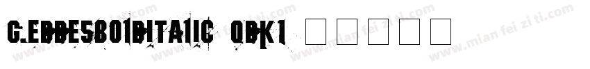 GeddesBoldItalic-qDK1字体转换