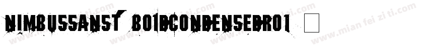 NimbusSansT-BoldCondensedRo1字体转换