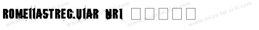 RomellastRegular-nR1字体转换