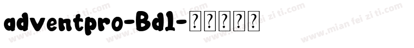 adventpro-Bd1字体转换