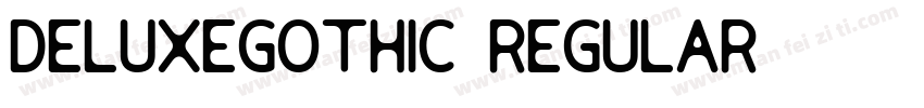 DeLuxeGothic-Regular字体转换