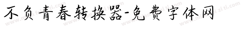 不负青春转换器字体转换