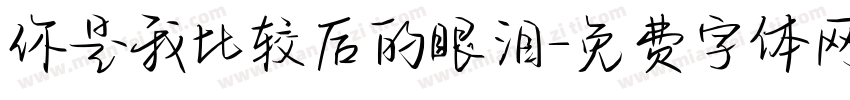 你是我比较后的眼泪字体转换