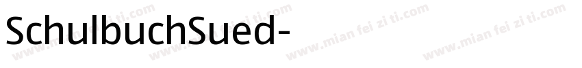 SchulbuchSued字体转换