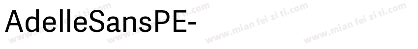 AdelleSansPE字体转换