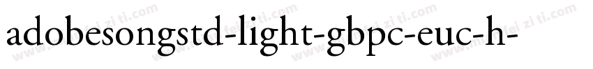 adobesongstd-light-gbpc-euc-h字体转换