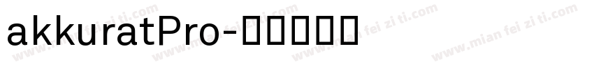 akkuratPro字体转换