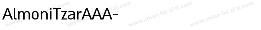 AlmoniTzarAAA字体转换