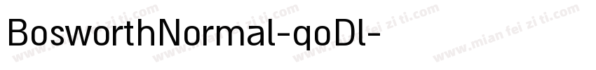 BosworthNormal-qoDl字体转换