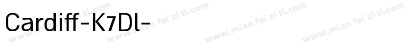 Cardiff-K7Dl字体转换