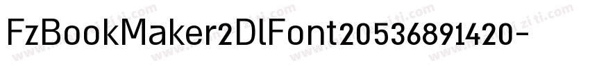 FzBookMaker2DlFont20536891420字体转换