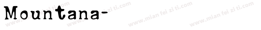 Mountana字体转换