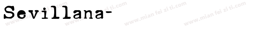 Sevillana字体转换