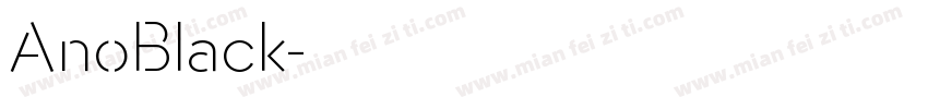AnoBlack字体转换