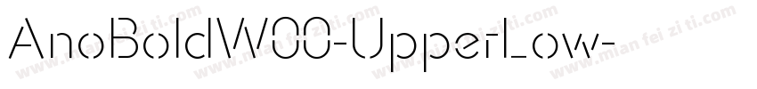 AnoBoldW00-UpperLow字体转换