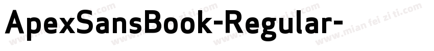 ApexSansBook-Regular字体转换