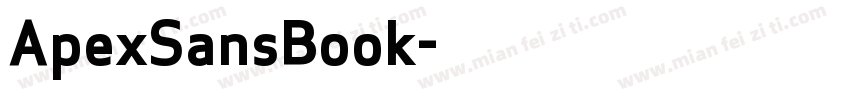 ApexSansBook字体转换