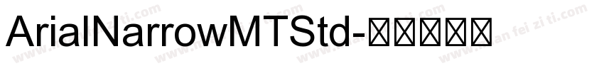 ArialNarrowMTStd字体转换
