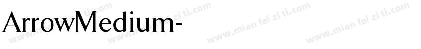 ArrowMedium字体转换