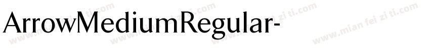 ArrowMediumRegular字体转换