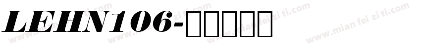 LEHN106字体转换