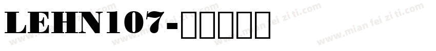 LEHN107字体转换
