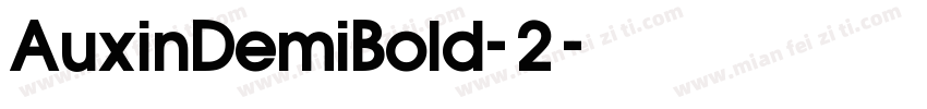 AuxinDemiBold-2字体转换