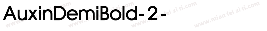 AuxinDemiBold-2字体转换