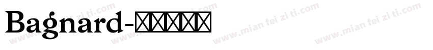 Bagnard字体转换