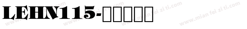 LEHN115字体转换