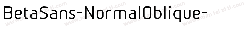 BetaSans-NormalOblique字体转换