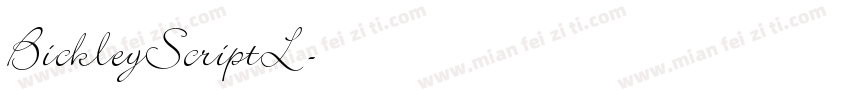 BickleyScriptL字体转换