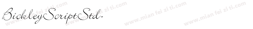 BickleyScriptStd字体转换