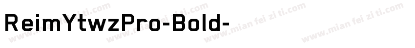 ReimYtwzPro-Bold字体转换