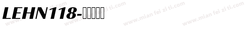 LEHN118字体转换