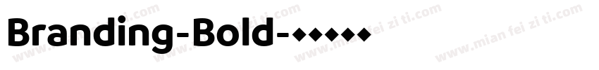 Branding-Bold字体转换