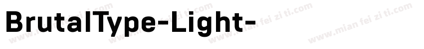 BrutalType-Light字体转换