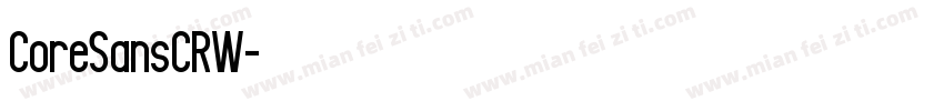 CoreSansCRW字体转换