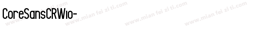CoreSansCRW10字体转换
