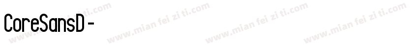 CoreSansD字体字体转换