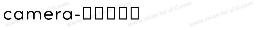 camera字体转换