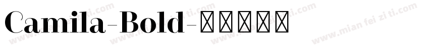 Camila-Bold字体转换