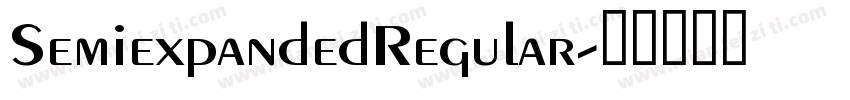SemiexpandedRegular字体转换