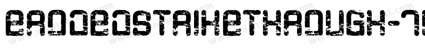 ErodedStrikethrough-1lZM字体转换