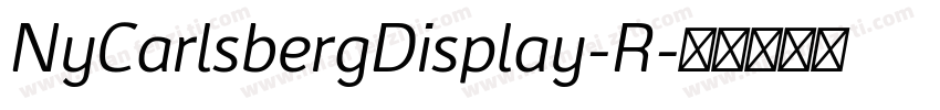 NyCarlsbergDisplay-R字体转换