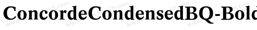 ConcordeCondensedBQ-Bold字体转换