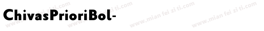 ChivasPrioriBol字体转换