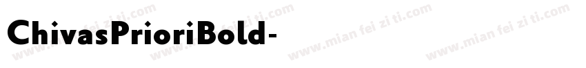 ChivasPrioriBold字体转换