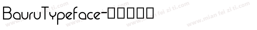 BauruTypeface字体转换